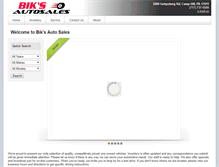 Tablet Screenshot of biksautosalesandservice.com